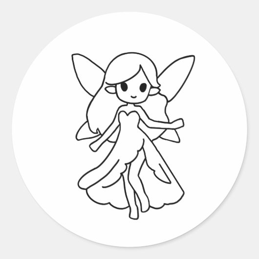 Mooie chibi fee sticker (Voorkant)