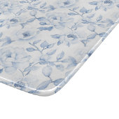 Mooie Chic Blauwe Witte Bloemen Snijplank (Hoek)