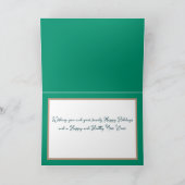 Mooie Chic Bloemboeket Witte Bloem Vakantie Kaart (Binnen)