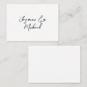 Mooie Chic Calligraphy Namen Bruiloften Notitiekaartje (Voorkant / Achterkant)