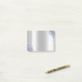 Mooie Chic Elegante Paarse Glitterdruppels Post-it® Notes (Op bureau)