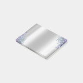 Mooie Chic Elegante Paarse Glitterdruppels Post-it® Notes (Schuin)