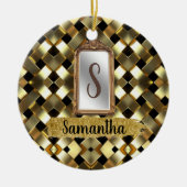 Mooie Chic Girly Mirror Elegant Bday Gift Keramisch Ornament (Voorkant)