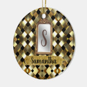 Mooie Chic Girly Mirror Elegant Bday Gift Keramisch Ornament (Links)