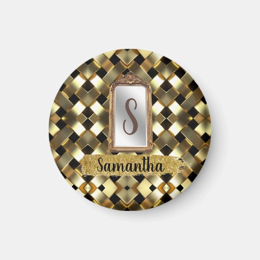 Mooie Chic Girly Mirror Elegant Bday Gift Magneet (Voorkant)