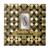 Mooie Chic Girly Mirror Elegant Tegeltje (Voorkant)