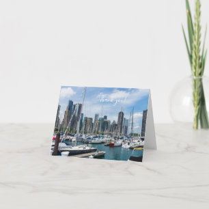 Mooie Chicago Harbour Harbour Hartelijk dank Bedankkaart