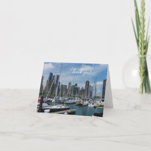 Mooie Chicago Harbour Harbour Hartelijk dank Bedankkaart