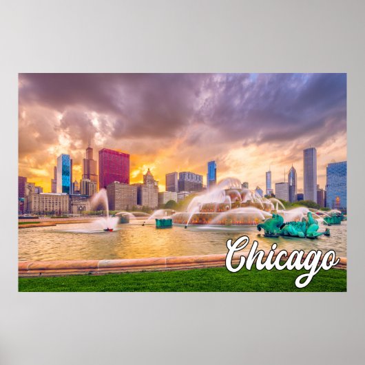 Mooie Chicago, Illinois, Verenigde Staten Poster (Voorkant)