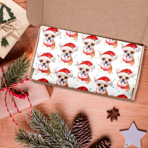 Mooie Chihuahua-hond kerstpatroon Tissuepapier