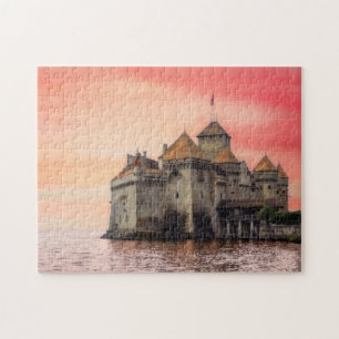 Mooie Chillon Castle Puzzle Legpuzzel
