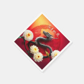 Mooie Chinese Draak Nieuwjaar 2024 PPN01 Servet (Hoek)
