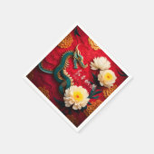 Mooie Chinese Draak Nieuwjaar 2024 PPN02 Servet (Hoek)