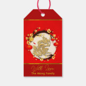 Mooie Chinese Dragon Nieuwjaar 2024 personalGT0 Cadeaulabel (Achterkant)