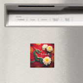 Mooie Chinese Dragon Nieuwjaar 2024 SqM2 Magneet (Insitu (Vaatwasser))