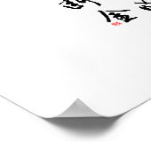 Mooie Chinese kalligrafie - dezelfde geest Poster (Hoek)