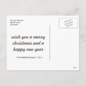 Mooie chique Baby foto Vrolijk kerstfeest Feestdagenkaart (Achterkant)