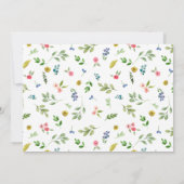 Mooie chique bloem zal je mijn bruidsmeisje zijn kaart (Achterkant)