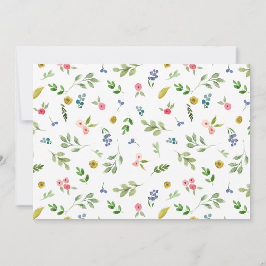 Mooie chique bloem zal je mijn bruidsmeisje zijn kaart (Achterkant)