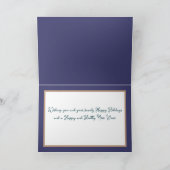 Mooie chique bloemenboeket witte bloem vakantie kaart (Binnen)