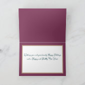 Mooie chique bloemenboeket witte bloem vakantie kaart (Binnen)