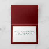 Mooie chique bloemenboeket witte bloem vakantie kaart (Binnen)