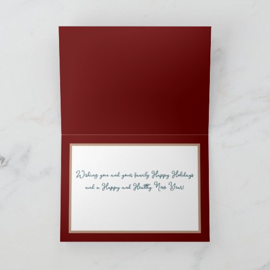 Mooie chique bloemenboeket witte bloem vakantie kaart (Binnen)