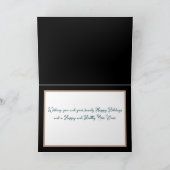 Mooie chique bloemenboeket witte bloem vakantie kaart (Binnen)