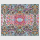 Mooie chique bloementuin Waterverf schilderij Cadeaupapier (Vlak)