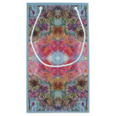 Mooie chique bloementuin Waterverf schilderij Klein Cadeauzakje (Achterkant)