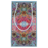 Mooie chique bloementuin Waterverf schilderij Klein Cadeauzakje (Voorkant)