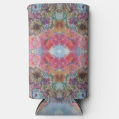 Mooie chique bloementuin Waterverf schilderij Seltzer Blikjeskoeler (Voorkant)