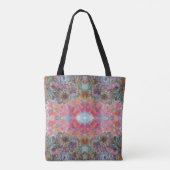 Mooie chique bloementuin Waterverf schilderij Tote Bag (Achterkant)
