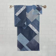 Mooie chique denim kant patchwork