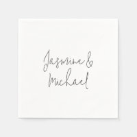 Mooie chique kalligrafie paar namen