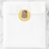 Mooie Chocolade Ijs Ronde Sticker (Tas)