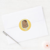 Mooie Chocolade Ijs Ronde Sticker (Envelop)