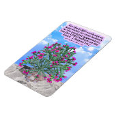 Mooie Cholla Cactus Schrift 1 Samuel 16:7 Magneet (Linkerzijde)