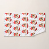 Mooie Chow Chow Hond Kerst Patroon Handdoek (Handdoek)