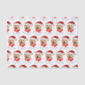 Mooie Chow Chow Hond Kerst Patroon Tissuepapier (Voorkant)
