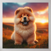 mooie Chow Chow puppy Poster (Voorkant)