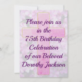 MOOIE CHRISTELIJKE 75E VERJAARDAG UITNODIGING (Voorkant)