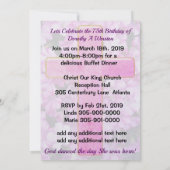 MOOIE CHRISTELIJKE 75E VERJAARDAG UITNODIGING (Achterkant)