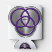 Mooie Christelijke driedecircentievers met kruis Blikjeskoeler (Achterkant)