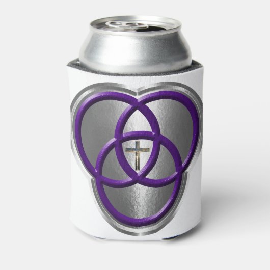 Mooie Christelijke driedecircentievers met kruis Blikjeskoeler (Blikje Achterkant)