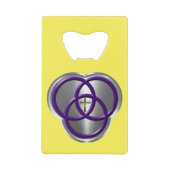 Mooie Christelijke driedecircentievers met kruis Creditkaart Flessenopener (Voorkant)