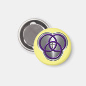 Mooie Christelijke driedecircentievers met kruis Magneet (Voorkant / Achterkant)