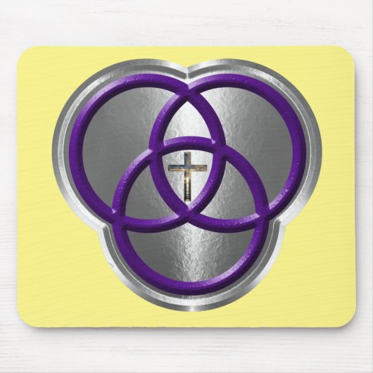 Mooie Christelijke driedecircentievers met kruis Muismat (Voorkant)