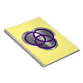 Mooie Christelijke driedecircentievers met kruis Notitieboek (Rechterzijde)