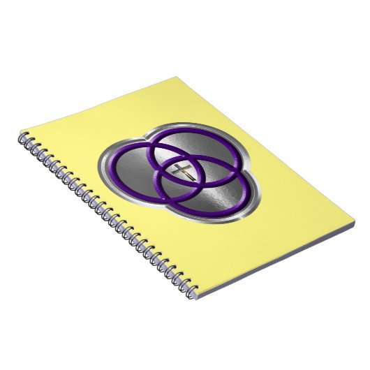 Mooie Christelijke driedecircentievers met kruis Notitieboek (Rechterzijde)